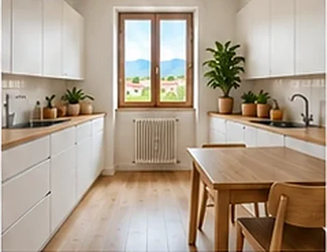 Cucina dopo la ristrutturazione, immagine illustrativa
